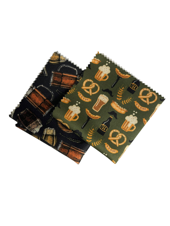 Microfiber Cleaning Cloths with Beer Patterns