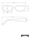 Reading Glasses Dimensions